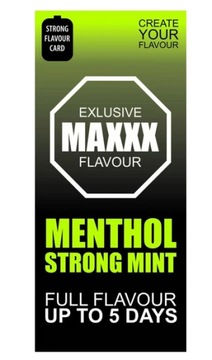 BOX 25 x KARTA AROMATYZUJĄCA MAXXX Menthol strong mint