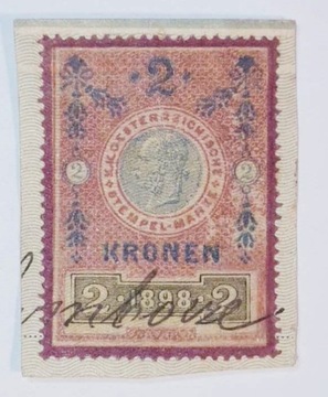Austria (Austro-Węgry). Znaczek opłaty z 1898 r.