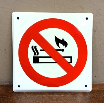 Szyld tablica emaliowana emalia zakaz palenia 137