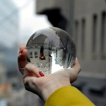 Szklana kula do zdjęć 8cm kreatywne fajne zdjęcia