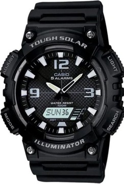 Zegarek czarny CASIO Solar AQ-S810W-1AVDF
