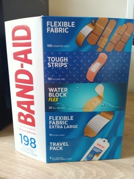 BAND-AID 198 szt. Zestaw plastrów samoprzylepnych