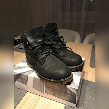 trapery czarne TIMBERLAND 37.5 idealne klasyczne