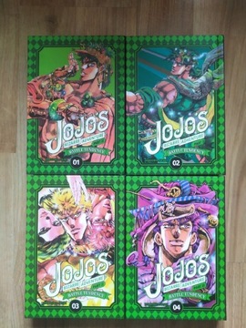 Jojo's Bizarre Adventure part 2 tomy 1-4 twarda