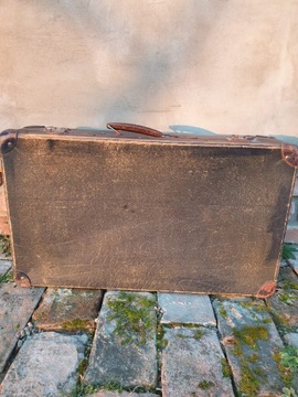 Stara tekturowa walizka PRL