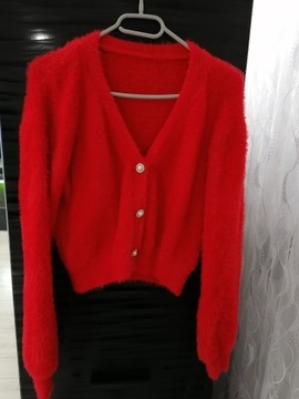 Nowy czerwony sweter - rozmiar uniwersalny