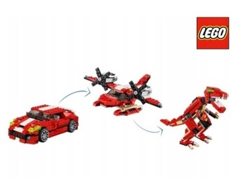 LEGO Creator 3w1 Czerwone konstrukcje 31042 