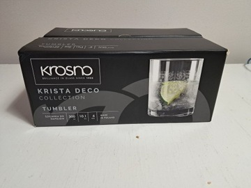 Szklanki do whisky KROSNO Krista Deco 300 ml 6 szt