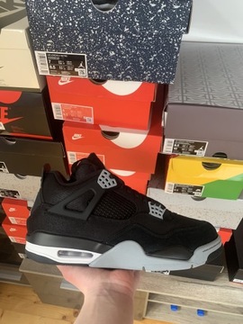 jordan 4 black canvas 