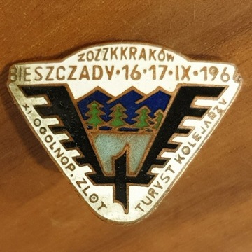 1966 RAJD KOLEJARZY BIESZCZADY - ZZK PKP