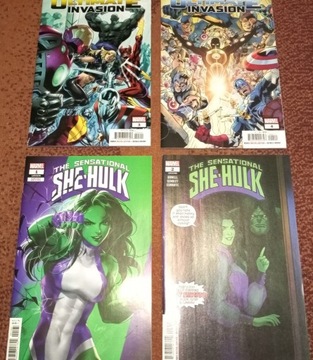 Ultimate Invasion #3-4 She-Hulk #1-2 10 komiksów