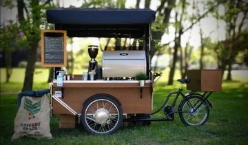 Rower gastronomiczny kawowy mobilna kawiarnia
