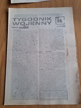 Tygodnik Wojenny Solidarność nr 25 z 1.07.1982