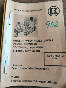 Katalog części Neptun Z413/Kleine automatic 5000