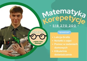 Korepetycje Matematyka Pierwsza Lekcja GRATIS