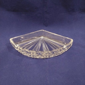 Szklana tacka paterka salaterka szkło kryształowe 