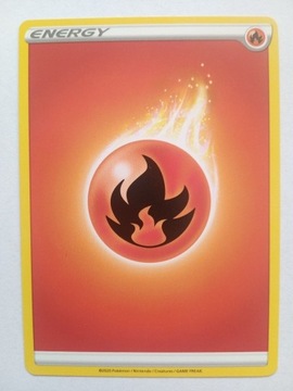 Pokemon TCG karta energii ognistej - Fire energy