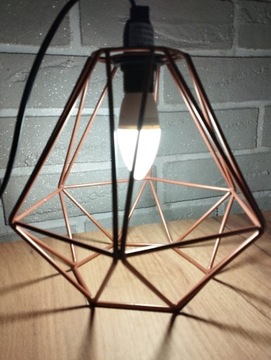 Loftowa lampa biurkowa z drutu diamentowego(15!)