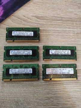 Mix Pamięci RAM DDR2  512mb / 1GB Samsung Hynix 