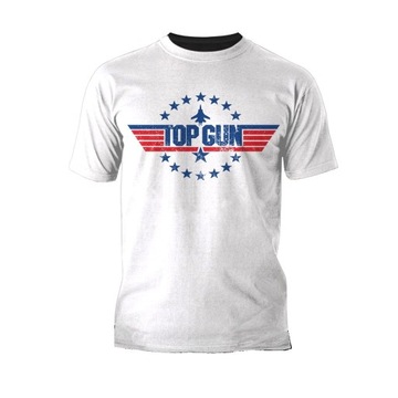 T shirt Koszulka Top Gun (Bialy) (S)