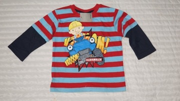 Next T-shirt bluzeczka Bob Budowniczy roz.9-12m  