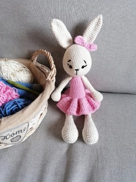 Wielkanoc dekoracje Amigurumi Krolik Zając Prezent