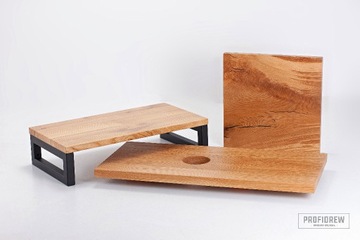 Blat łazienkowy DĄB PREMIUM 50x80 | Lite drewno