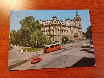 Pocztówka Stare auta Autobus Maluch Bielsko-Biała 