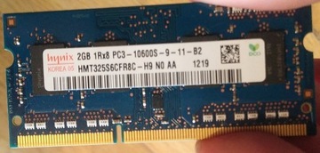 Pamięć 2x Hynix DDR3,2GB,1333MHz(HMT325S6CFR8C-H9)