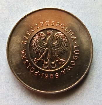 10  złotych 1969 25 rocznica PRL  menniczy 