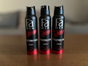 Fa Men Attraction Force 3x 150ml dezodoranty