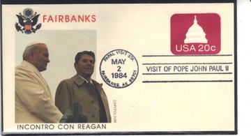 JAN PAWEŁ II - USA Regan 1984r. - koperta