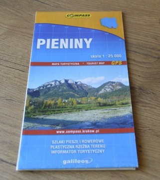 Mapa Pieniny i Pieniny Polskie i Słowackie- 