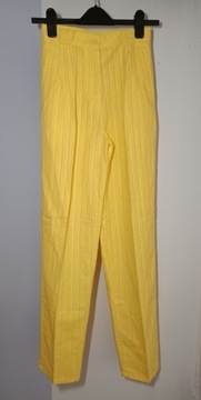 Spodnie żółte z jedwabiem nowe Pionier vintagestyl