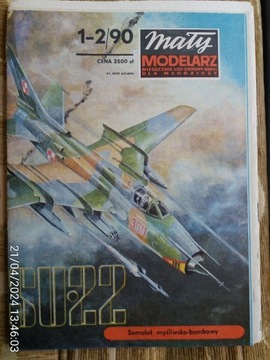 Mały Modelarz 1-2/90 Samolot myśl.-bomb."Su-22"