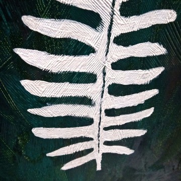 obraz akrylowy "liść" 55x38cm