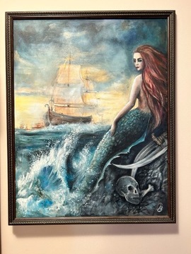 Obraz na płótnie Syrena statek piraci