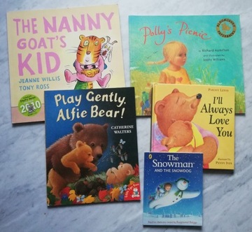 Książki dla dzieci w j.angielskim (5 książek)