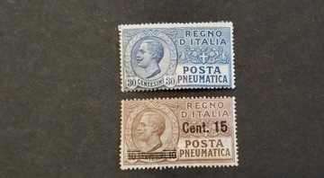 Znaczki Włochy 1923r. POSTA PNEUMATICA