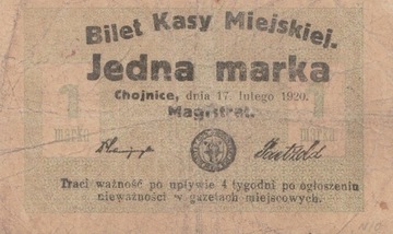 1 MARKA CHOJNICE 1920 rok