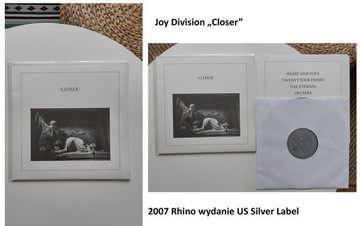 Joy Division "Closer" wydanie Rhino 2007 US Silver Label