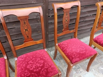Komplet krzeseł drewnianych 6 sztuk