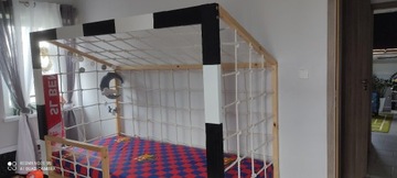 Łóżko bramka piłkarska180x80 szuflada opcja spania