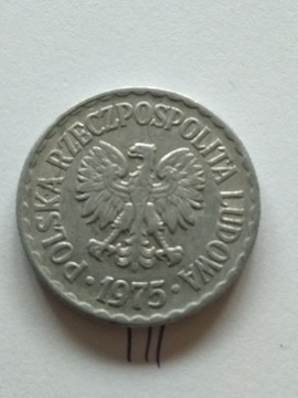 1zł PRL 1975r bzm aluminium