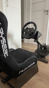 Kierownica Logitech + fotel PlaySeat