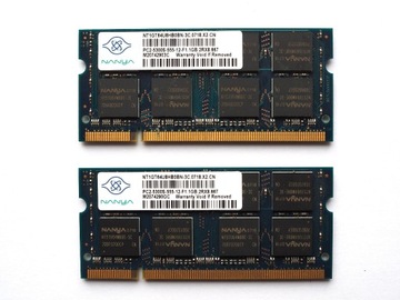 Pamięć RAM DDR2 NANYA 2x1GB