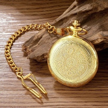 Zegarek Kieszonkowy Złoty Golden Pomysł na Prezent
