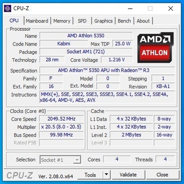 Komputer/serwer Athlon 5350, ASRock AM1H-ITX