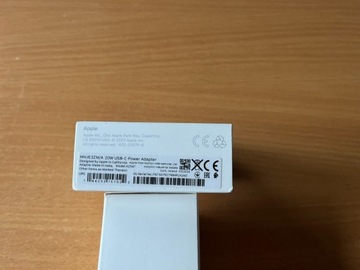 Ładowarka Apple USB-C 20W Apple 2200mA 9V NOWA