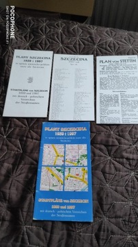 PLANY SZCZECINA 1939/1997 + SPIS ULIC PL/DE REPRIN